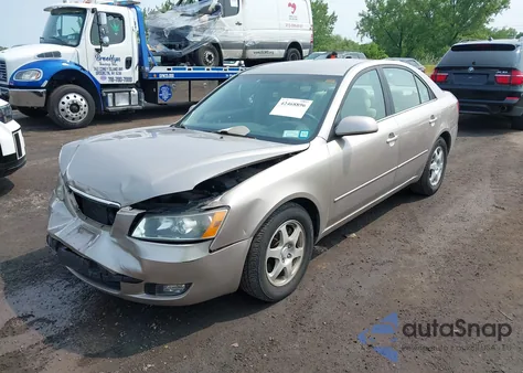 2006 Hyundai Sonata Gls V6/Lx V6 из США, поврежденный, VIN 5NPEU46F56H112155